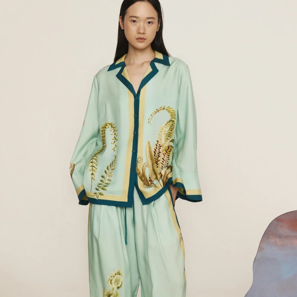 ALEMAIS
Anita Printed Shirt in Satin